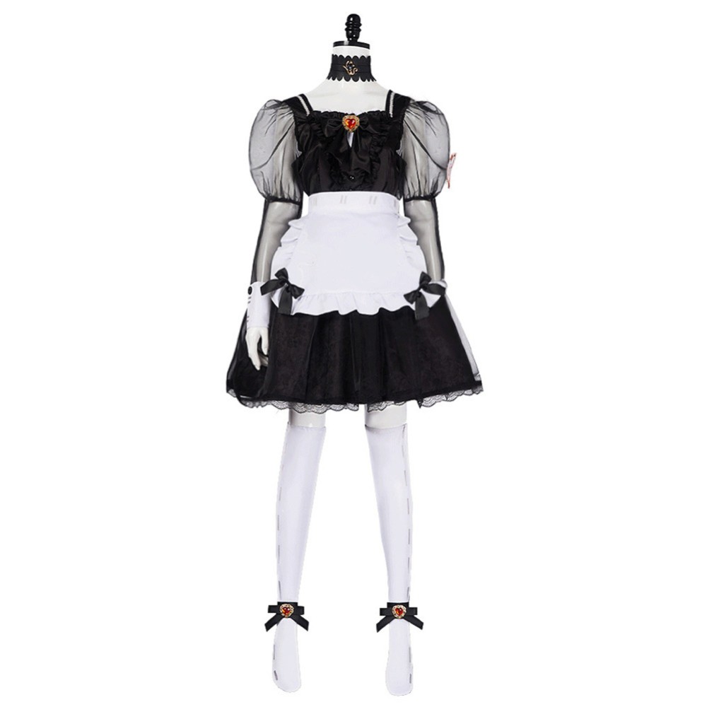 Identity V Priestess Crimson Maid Skirt Cosplay Costume Halloween Carnival Outfit