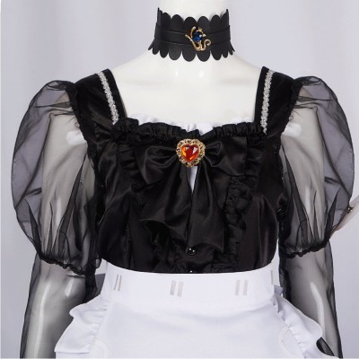 Identity V Priestess Crimson Maid Skirt Cosplay Costume Halloween Carnival Outfit