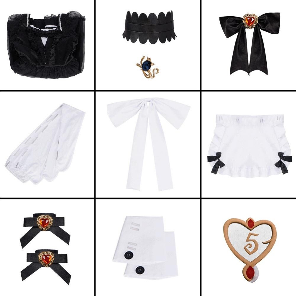Identity V Priestess Crimson Maid Skirt Cosplay Costume Halloween Carnival Outfit
