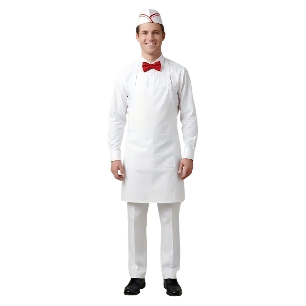 Ice Cream Man White Cosplay Costume Halloween Carnival Outfit