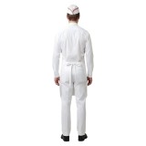 Ice Cream Man White Cosplay Costume Halloween Carnival Outfit