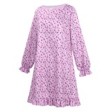 Ice Cream Man Little Girl Purple Dress Cosplay Costume Halloween Carnival Outfit