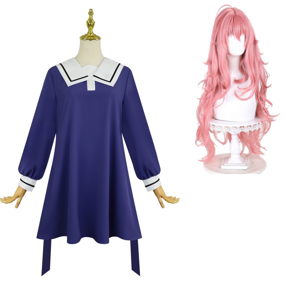 I Want to Love You Till Your Dying Day Sheena Mimi Ali Women Blue Uniform Cosplay Costume Halloween Carnival
