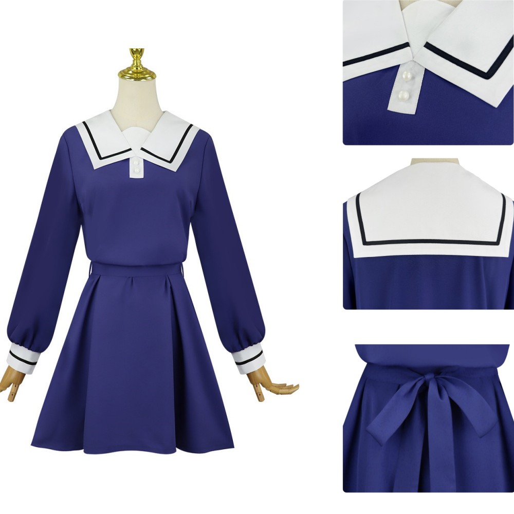 I Want to Love You Till Your Dying Day Sheena Mimi Ali Women Blue Uniform Cosplay Costume Halloween Carnival