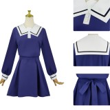 I Want to Love You Till Your Dying Day Sheena Mimi Ali Women Blue Uniform Cosplay Costume Halloween Carnival