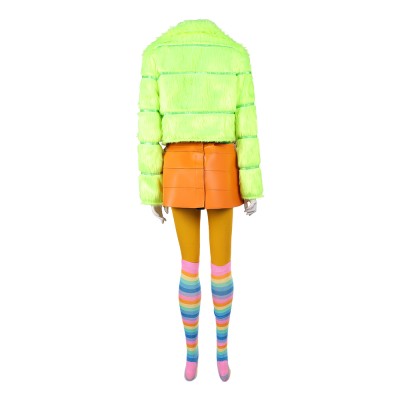 I Love Boosters Corvette Women Green Cosplay Costume Halloween Carnival Outfit