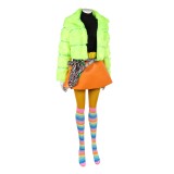 I Love Boosters Corvette Women Green Cosplay Costume Halloween Carnival Outfit