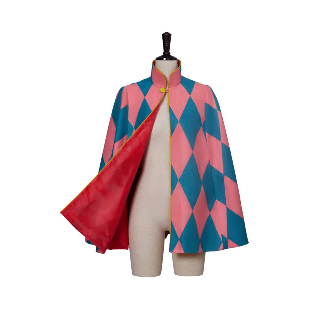 Howl Hauru Cloak Suit Cosplay Costume Halloween Carnival Outfit