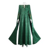 House of the Dragon Season 3 Alicent Hightower Women Green Dress Cosplay Costume Halloween Carnival