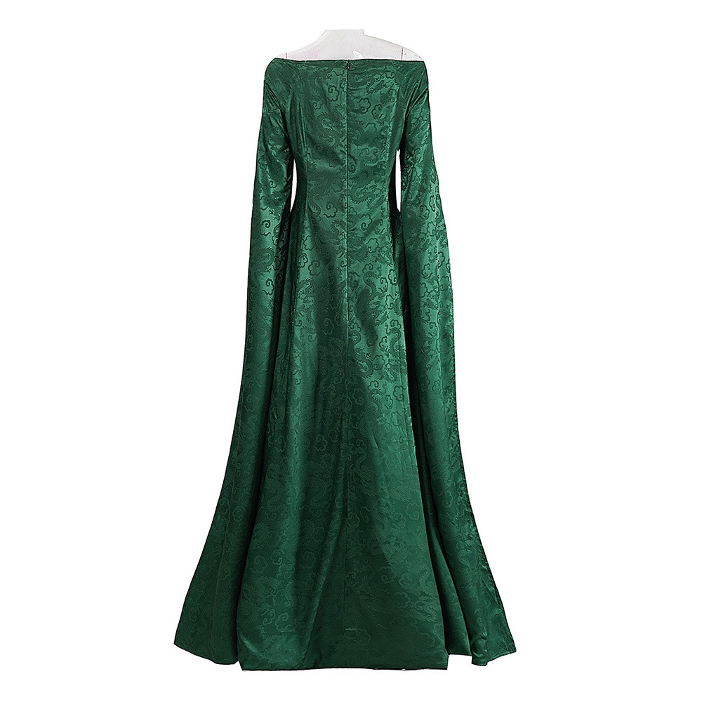 House of the Dragon Season 3 Alicent Hightower Women Green Dress Cosplay Costume Halloween Carnival