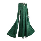 House of the Dragon Season 3 Alicent Hightower Women Green Dress Cosplay Costume Halloween Carnival