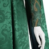 House of the Dragon Season 3 Alicent Hightower Women Green Dress Cosplay Costume Halloween Carnival