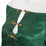 House of the Dragon Season 3 Alicent Hightower Women Green Dress Cosplay Costume Halloween Carnival