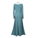 House of the Dragon Season 3 Alicent Hightower Green Dress Cosplay Costume Halloween Carnival