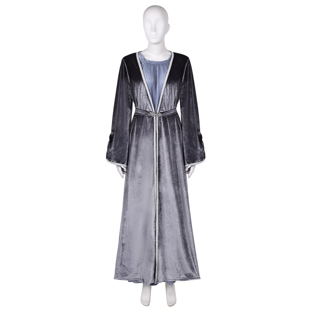 House of the Dragon Season 2 Rhaenys Targaryen Long Pleated Dress Suit Cosplay Costume Halloween Carnival Outfit