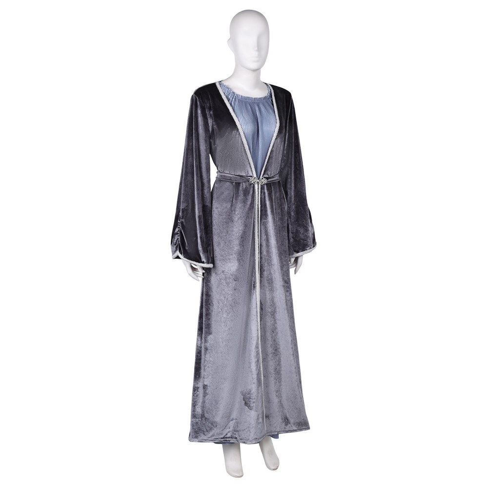 House of the Dragon Season 2 Rhaenys Targaryen Long Pleated Dress Suit Cosplay Costume Halloween Carnival Outfit