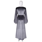 House of the Dragon Season 2 Rhaenys Targaryen Long Pleated Dress Suit Cosplay Costume Halloween Carnival Outfit