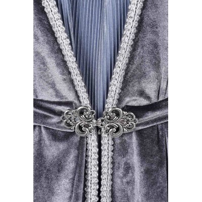 House of the Dragon Season 2 Rhaenys Targaryen Long Pleated Dress Suit Cosplay Costume Halloween Carnival Outfit