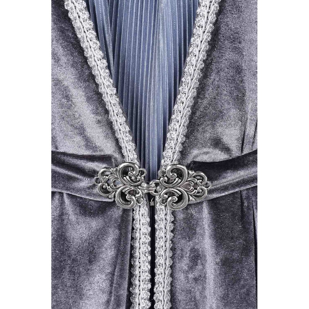 House of the Dragon Season 2 Rhaenys Targaryen Long Pleated Dress Suit Cosplay Costume Halloween Carnival Outfit