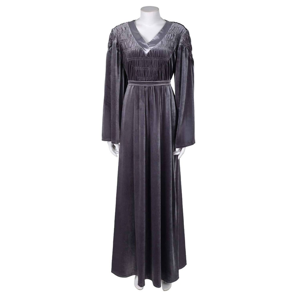 House of the Dragon Season 2 Rhaenyra Targaryen Grey Dress Suit Cosplay Costume Halloween Carnival Outfit