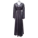 House of the Dragon Season 2 Rhaenyra Targaryen Grey Dress Suit Cosplay Costume Halloween Carnival Outfit