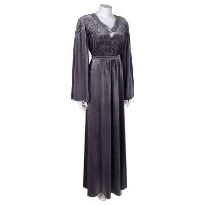 House of the Dragon Season 2 Rhaenyra Targaryen Grey Dress Suit Cosplay Costume Halloween Carnival Outfit