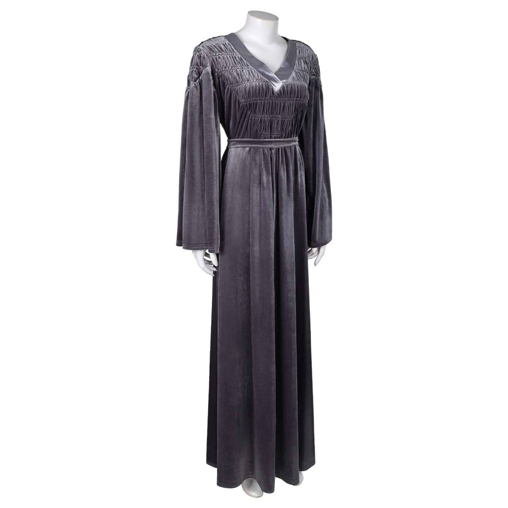 House of the Dragon Season 2 Rhaenyra Targaryen Grey Dress Suit Cosplay Costume Halloween Carnival Outfit