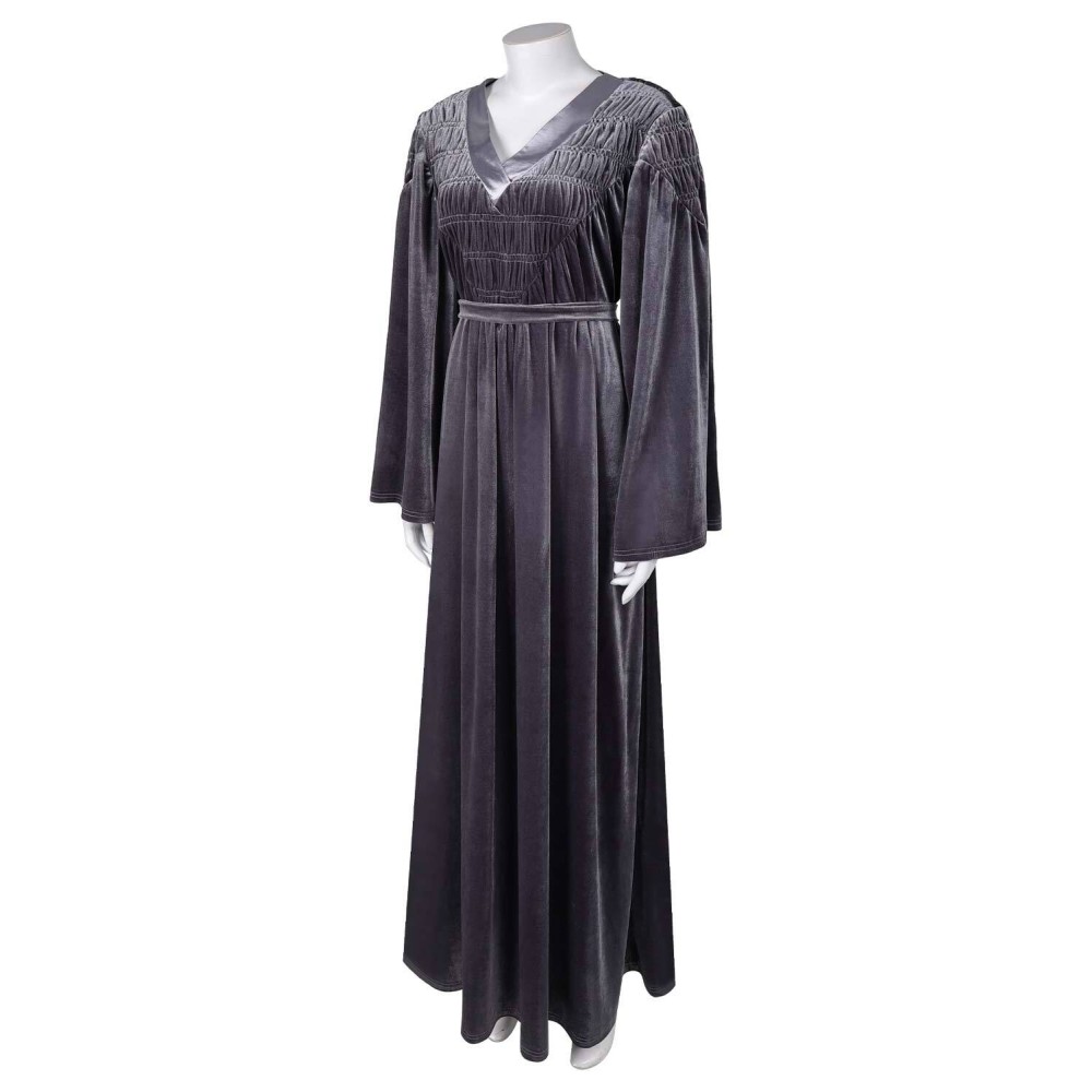 House of the Dragon Season 2 Rhaenyra Targaryen Grey Dress Suit Cosplay Costume Halloween Carnival Outfit
