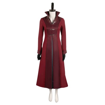 House of the Dragon Season 2 Rhaenyra Targaryen Burgundy Suit Cosplay Costume Halloween Carnival Outfit