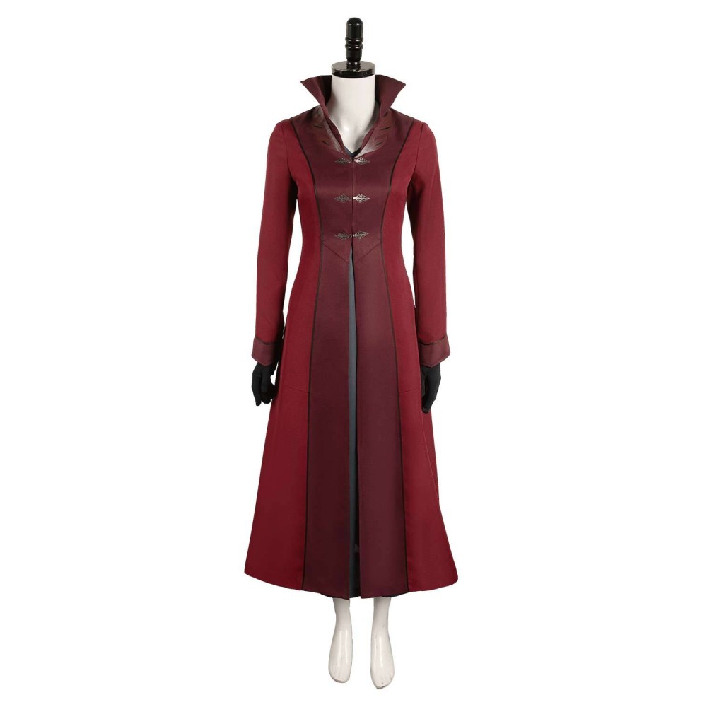 House of the Dragon Season 2 Rhaenyra Targaryen Burgundy Suit Cosplay Costume Halloween Carnival Outfit