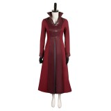 House of the Dragon Season 2 Rhaenyra Targaryen Burgundy Suit Cosplay Costume Halloween Carnival Outfit