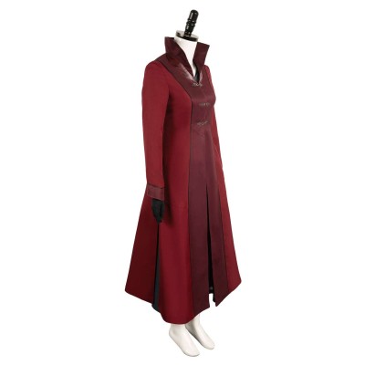 House of the Dragon Season 2 Rhaenyra Targaryen Burgundy Suit Cosplay Costume Halloween Carnival Outfit