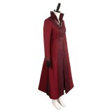 House of the Dragon Season 2 Rhaenyra Targaryen Burgundy Suit Cosplay Costume Halloween Carnival Outfit