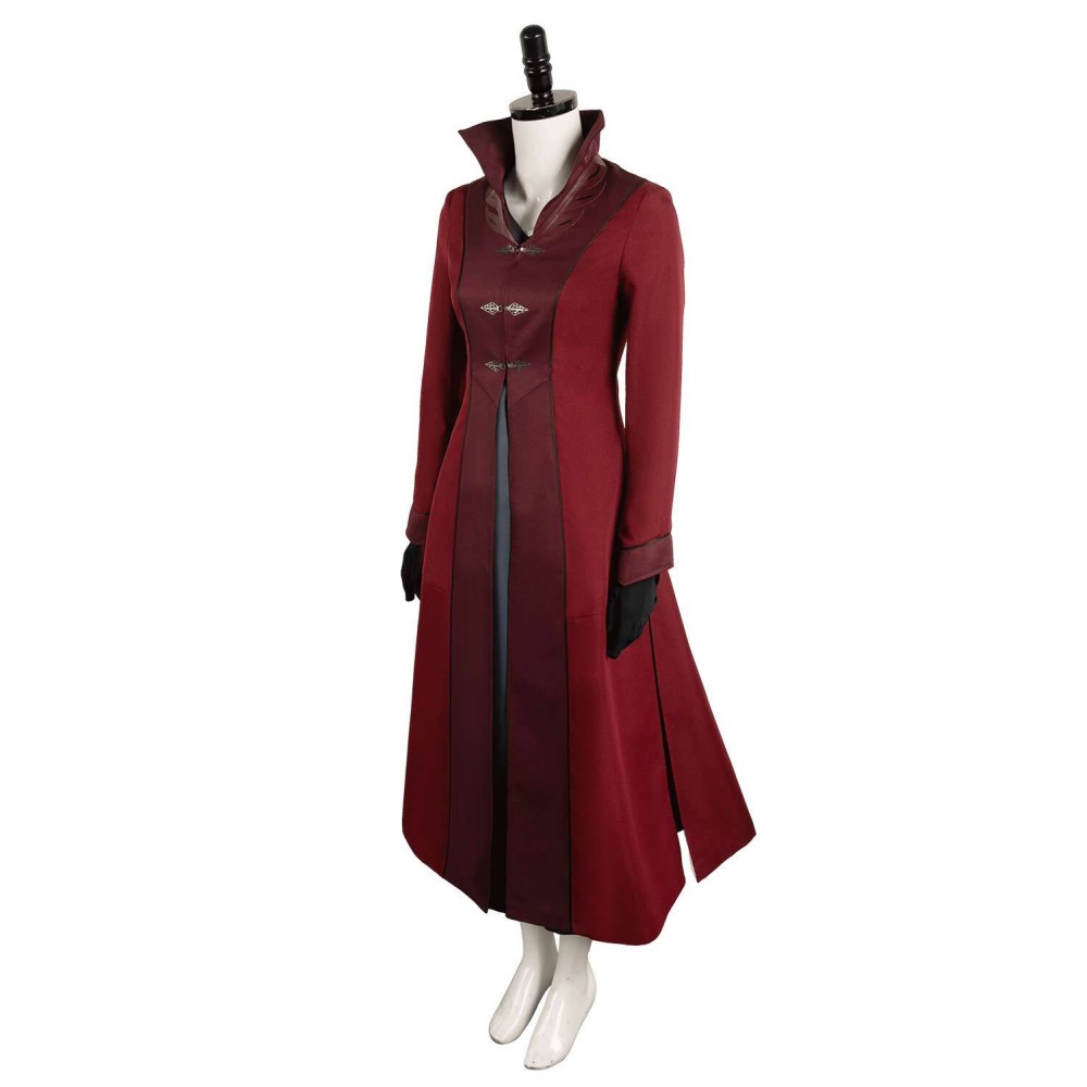 House of the Dragon Season 2 Rhaenyra Targaryen Burgundy Suit Cosplay Costume Halloween Carnival Outfit