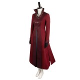 House of the Dragon Season 2 Rhaenyra Targaryen Burgundy Suit Cosplay Costume Halloween Carnival Outfit