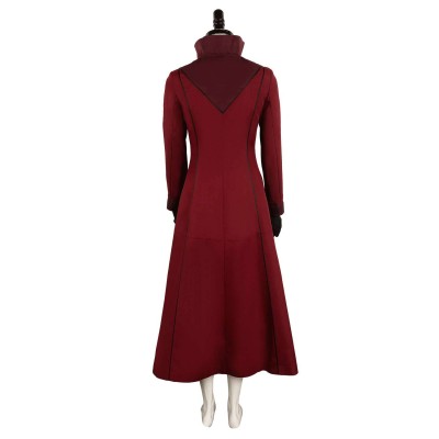 House of the Dragon Season 2 Rhaenyra Targaryen Burgundy Suit Cosplay Costume Halloween Carnival Outfit