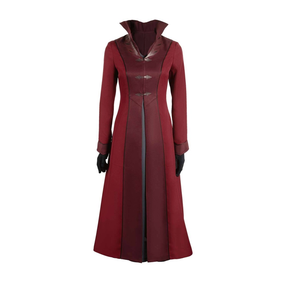 House of the Dragon Season 2 Rhaenyra Targaryen Burgundy Suit Cosplay Costume Halloween Carnival Outfit