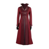House of the Dragon Season 2 Rhaenyra Targaryen Burgundy Suit Cosplay Costume Halloween Carnival Outfit