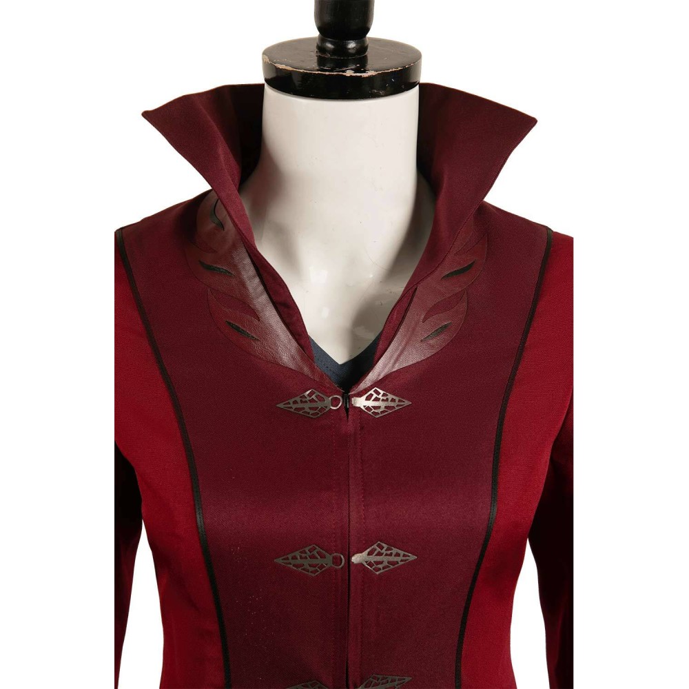 House of the Dragon Season 2 Rhaenyra Targaryen Burgundy Suit Cosplay Costume Halloween Carnival Outfit
