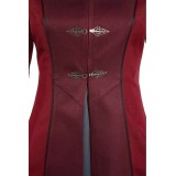 House of the Dragon Season 2 Rhaenyra Targaryen Burgundy Suit Cosplay Costume Halloween Carnival Outfit