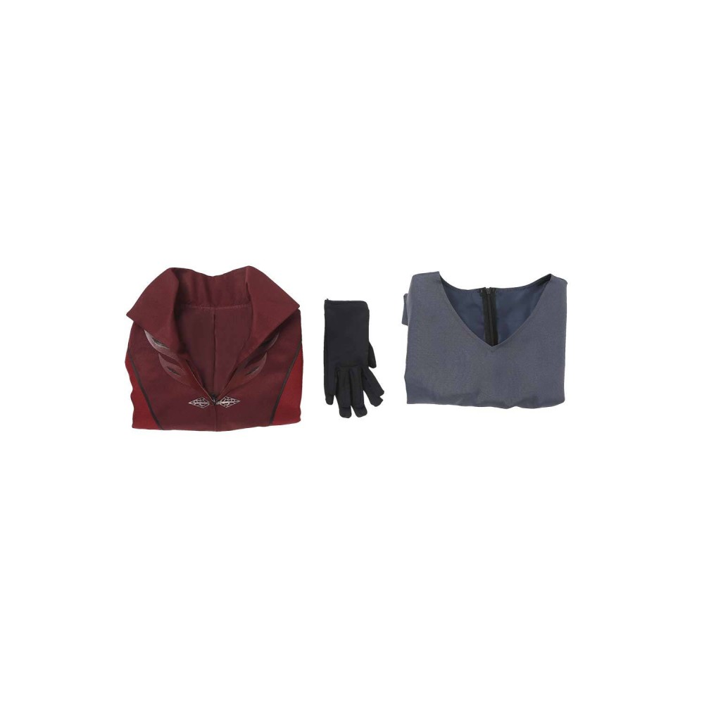 House of the Dragon Season 2 Rhaenyra Targaryen Burgundy Suit Cosplay Costume Halloween Carnival Outfit