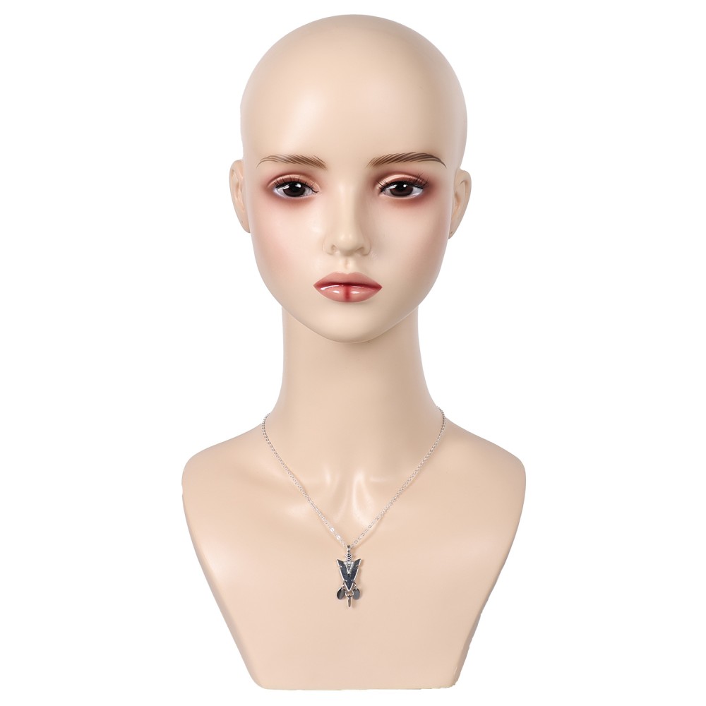 House of the Dragon Season 2 Princess Rhaenys Targaryen Silver Necklace Accessories Cosplay Costume Halloween Carnival