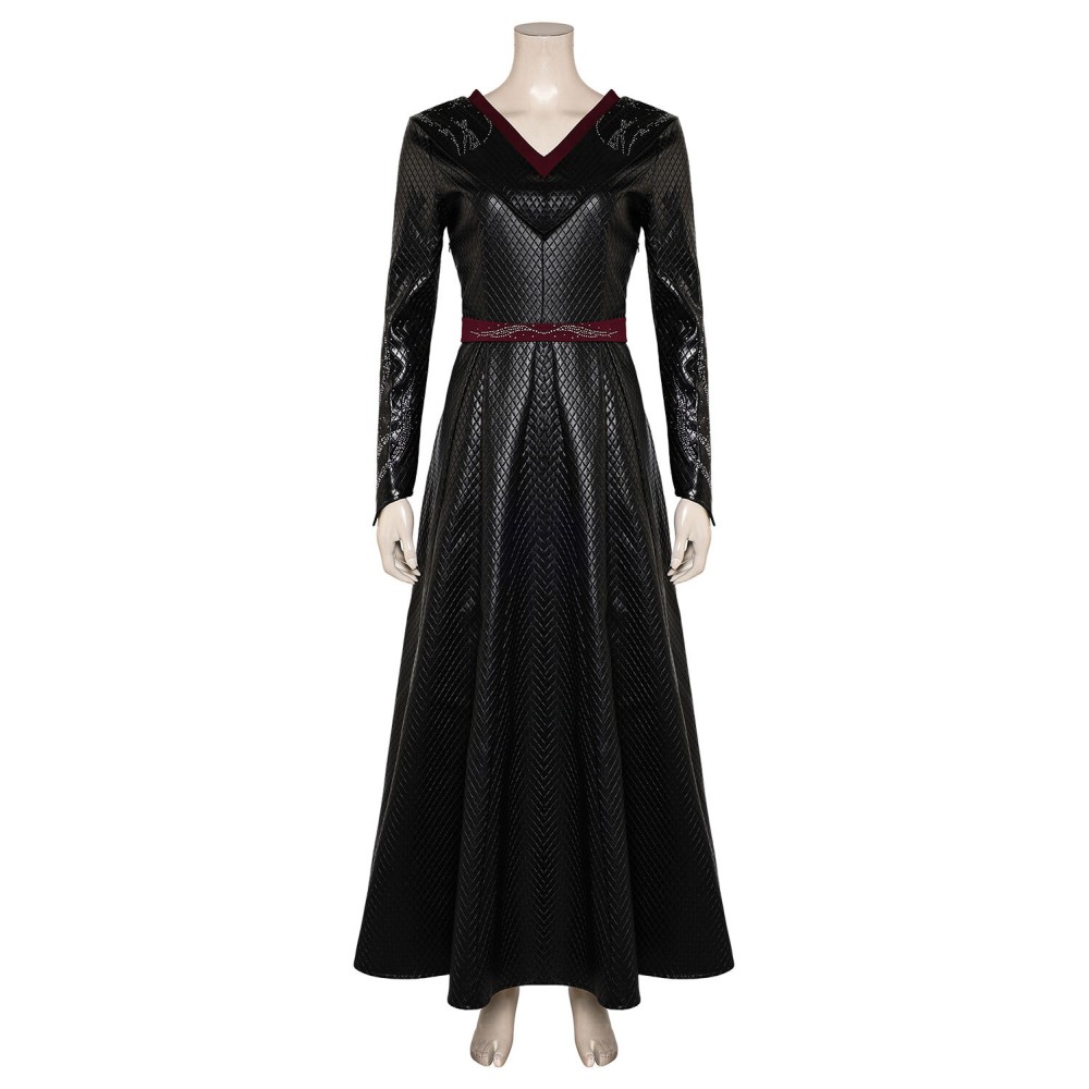 House of the Dragon Season 2 Princess Rhaenys Targaryen Black Warrior Medieval Suit Cosplay Costume Halloween Carnival Outfit