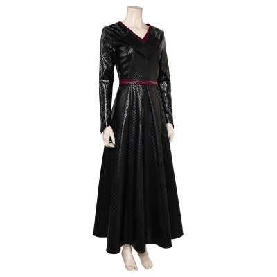 House of the Dragon Season 2 Princess Rhaenys Targaryen Black Warrior Medieval Suit Cosplay Costume Halloween Carnival Outfit