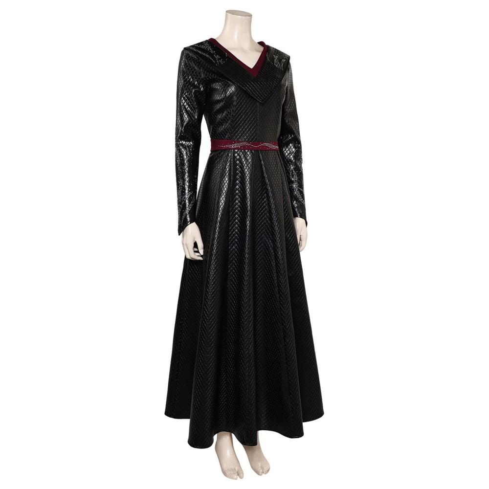 House of the Dragon Season 2 Princess Rhaenys Targaryen Black Warrior Medieval Suit Cosplay Costume Halloween Carnival Outfit