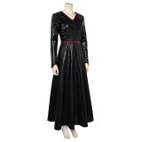 House of the Dragon Season 2 Princess Rhaenys Targaryen Black Warrior Medieval Suit Cosplay Costume Halloween Carnival Outfit