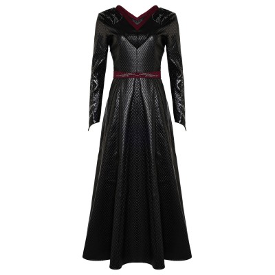 House of the Dragon Season 2 Princess Rhaenys Targaryen Black Warrior Medieval Suit Cosplay Costume Halloween Carnival Outfit