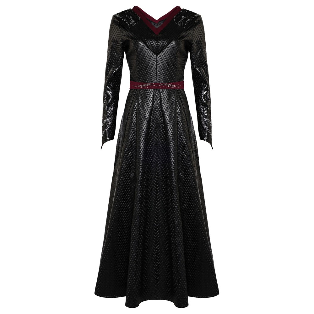 House of the Dragon Season 2 Princess Rhaenys Targaryen Black Warrior Medieval Suit Cosplay Costume Halloween Carnival Outfit