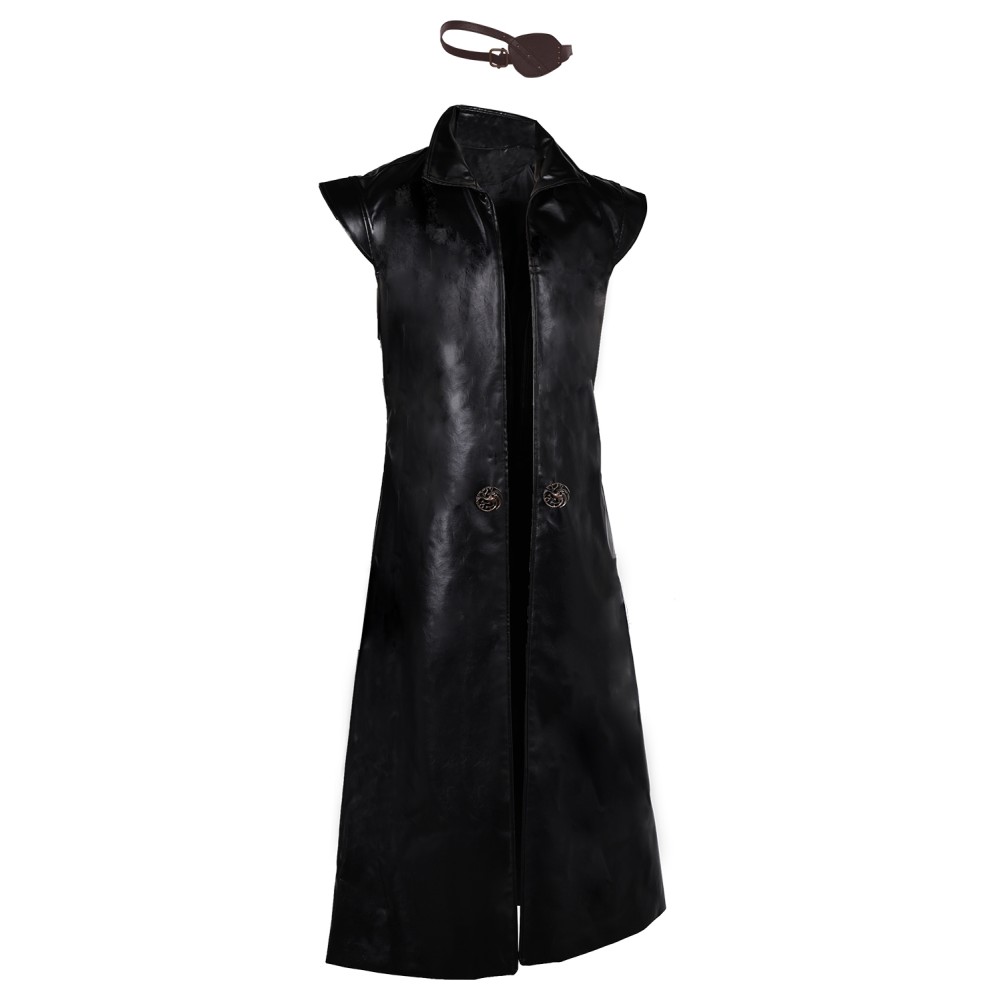 House of the Dragon Season 2 Prince Aemond Targaryen Cape Wiht Eye-patch Suit Cosplay Costume Halloween Carnival Outfit