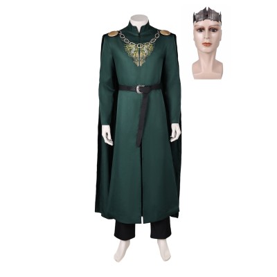 House of the Dragon Season 2 King Aegon Targaryen Medieval Suit Cosplay Costume Halloween Carnival Outfit